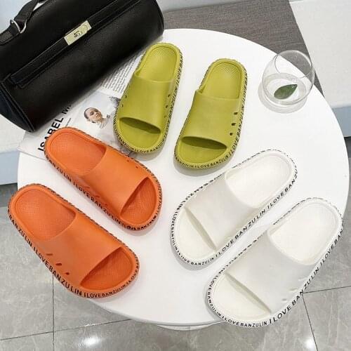 Fashion New Summer Shoes For Women Flat EVA Girl Slippers Soft Comfortable Bathroom Anti-slip Indoor Slides Female Footwear