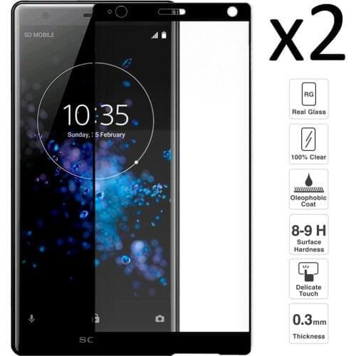 Sony Xperia XZ2, Set 2 pieces crystal screen Protector tempered
