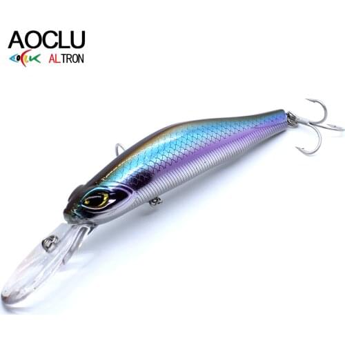 AOCLU Jerkbait wobbler 15cm 28.4g Depth 4m Floating Hard Bait Minnow Fishing lure magnet weight transfer system for long casting