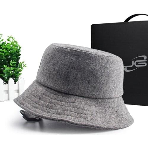 Plus Size Wool Fisherman Hats Male Winter Fleece Snow Panama Hat Big Head Man Large Size Felt Bucket Hats 56-60cm 60-65cm