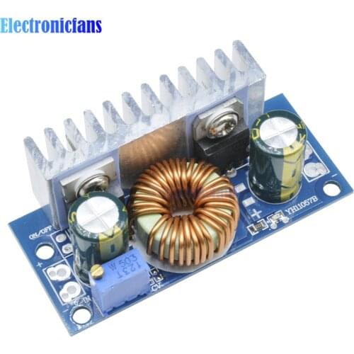 1Pcs DC-DC Boost Converter Non-isolated Step-Up Power Supply Module With Heat Sink Adjustable 4.5V-32V to 5-42V 6A