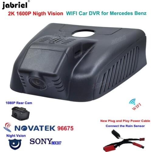 2K 1600P Plug And Play Wifi Night Vision Car DVR Dash Cam Cameras for Mercedes Benz A Class w177 A180 A200 A220 2019 2020 2021