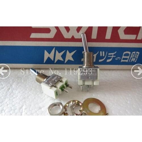 [BELLA]Japans NKK E-2011 toggle switch 3A125VAC 2 feet 2 files Toggle Switches stock sale--10PCS/LOT
