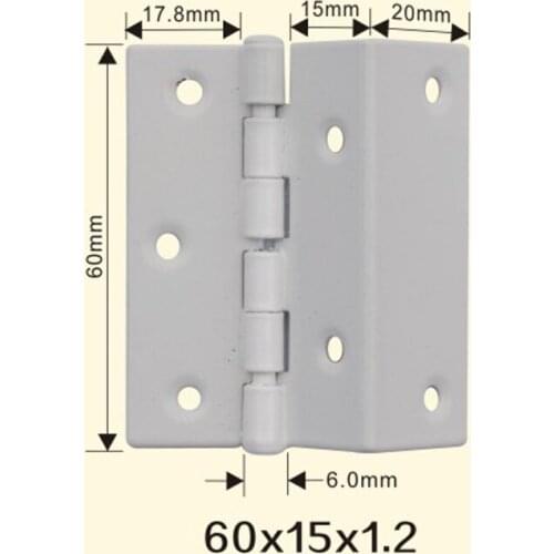 Freeshipping 60*15*1.2mm Iron Metal Hinge Sewing Machine Folding Table Furniture Flip Tray Hinges Big Door Hinges