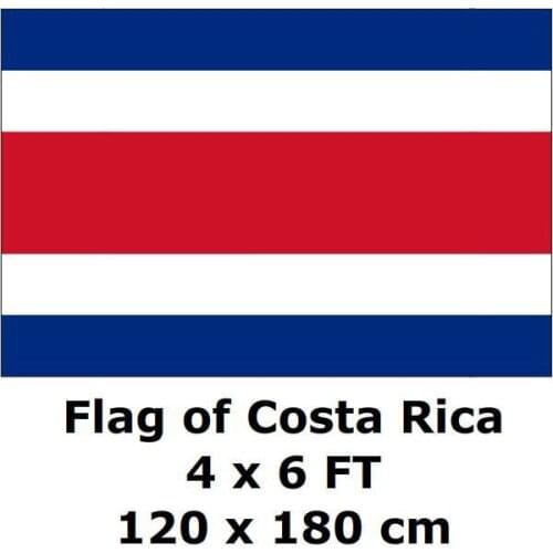 Costa Rica Flag 120 x 180 cm 100% Polyester Large Big Costarican Flags And Banners National Flag Country Banner