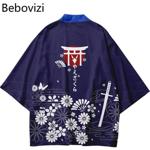 Streetwear Men Women Cardigan Cosplay Haori Yukata Harajuku Tops Robe Clothes Plus Size 6XL Anime Beach Japanese Style Kimono