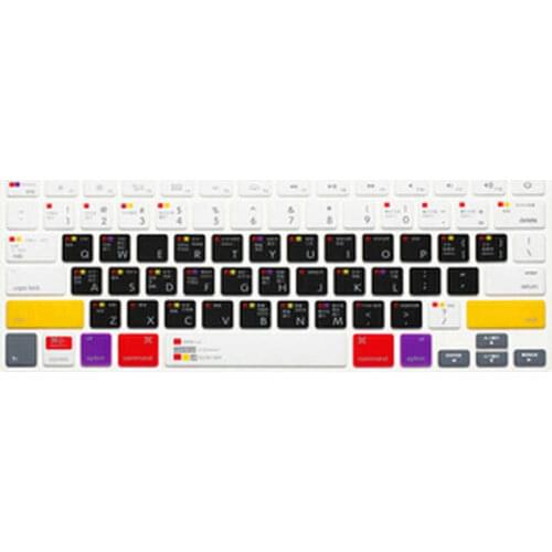 Chinese Function Key Keyboard Skin Protector for Mac OS X OSX-M-CC-2 Shortcuts Hot Keys for Macbook Pro Air Retina 13 15 17