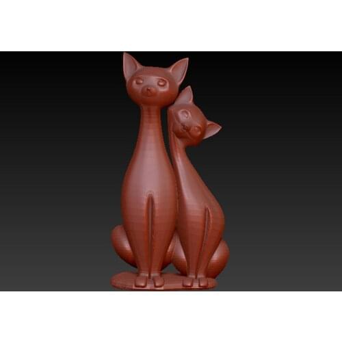 Cat 3D model for cnc or 3D printers in STL file format