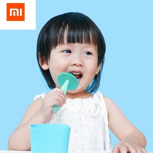 2pcs/set Original Xiaomi Kola Mama Baby Silicone Toothbrush Protection Gums Wear High Temperature Aging Resistant