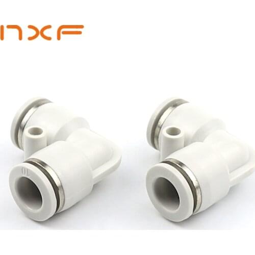 PV High quality plastic L-shaped elbow pv-4 / 6 / 8 / 10 / 12 / 14 / 16 pneumatic gas tube cylinder quick plug connector