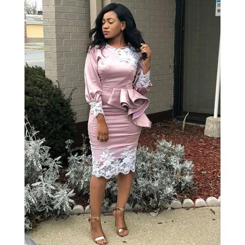 Mermaid Evening Dresses Short Lace Appliques Formal Dress Stain Evening Gown Fashion Prom Party Dress Vestidos Elegantes