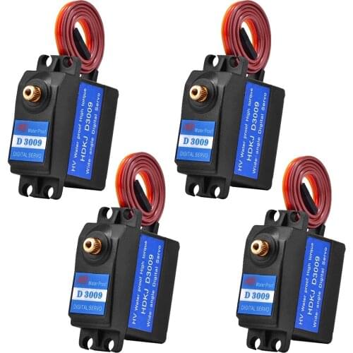 RC Servo,D3009 9Kg Waterproof Digital Metal Gear Servo 300° Wide-angle for DIY Robot Smart Car Truck