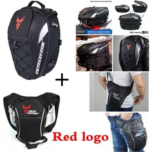 Multifunction Motorcycle Rear Seat Bag Waterproof Running Climbing Fishing Waist Leg Bag High Capacity Motorcycle Rider Backpack