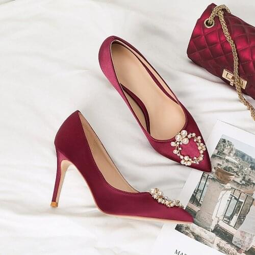 Pumps Fashion High Heels for Women Shoes Casual Pointed Toe Women Heels Stiletto Ladies Chaussures Wedding Shoes Size 33-42