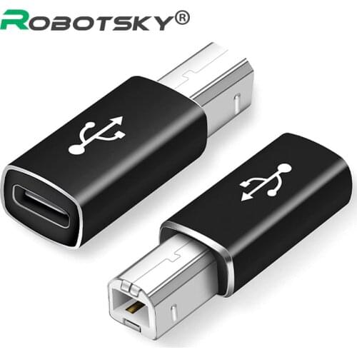 USB 2.0 Printer Adapter USB Type c Adapter For Printer Hard Drive Base Fax Machine Scanner USB 2.0 Type c Printer Adapter