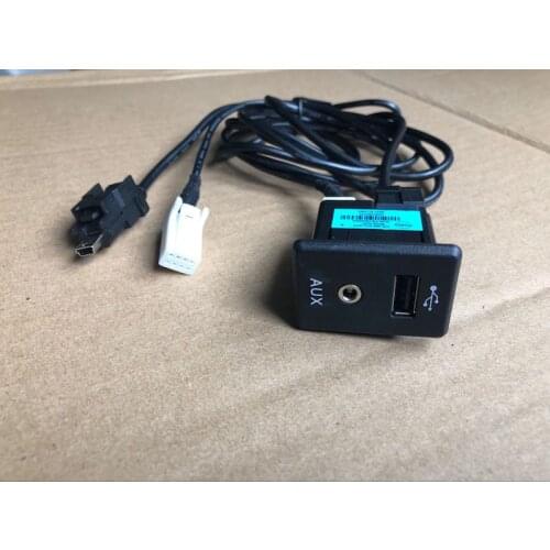 USB flash Drive Socket Port 4 PIN Mini USB Navigation Cable Connector 8 pin Aux For Nissan X-trail Rouge Qashqai