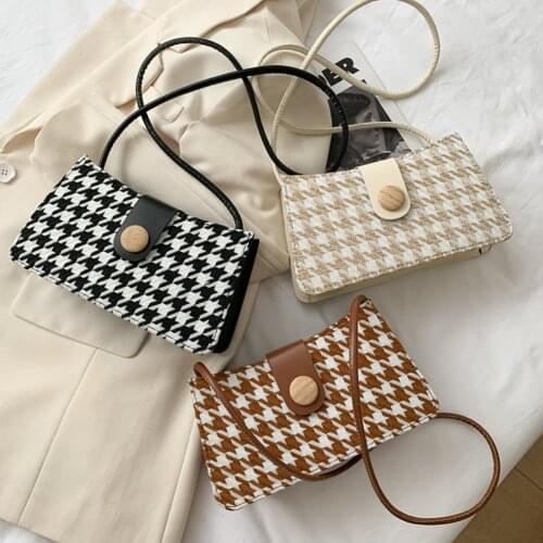 Retro Lattice Pattern Shoulder Purse Women Leather Flap Crossbody Tote Bags