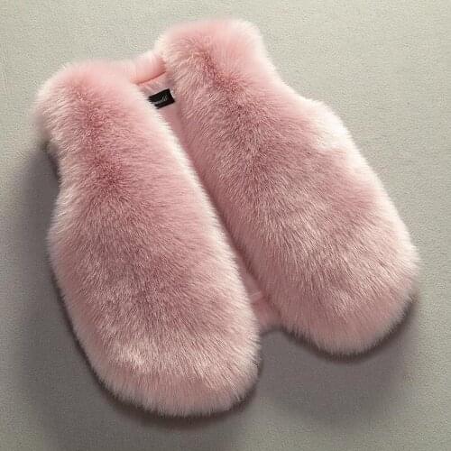 Baby Girl Vest Kids Fur Coat Artificial Toddler Boy 2021 Chaleco Toddler Girl Winter Clothes
