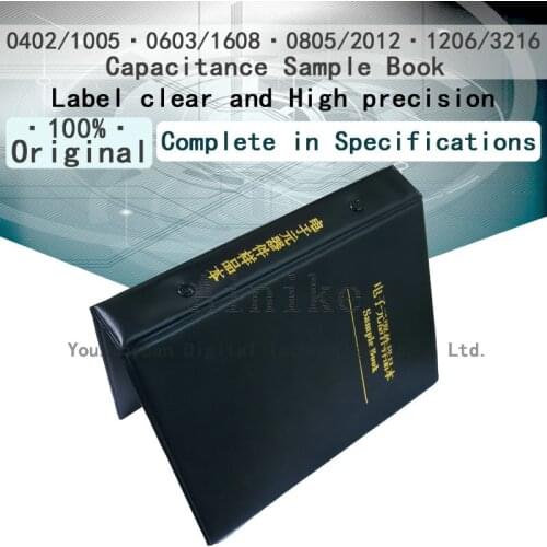 0201/0603 0402/1005 0603/1608 0805/2012 1206/3216 SMD 10% Degree of precision Capacitance sample book Component kit sample book