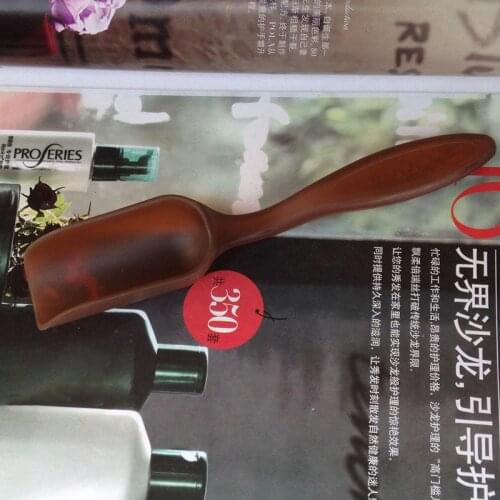 1Pcs Chinese Tea Spoons Retro Style Nice Gift Green Tea Scoop Kitchen Tools Accessories Multi Purpose Plastic Amber
