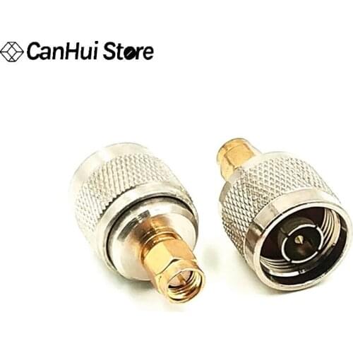 2 PCS N Stecker auf SMA Stecker Gerade RF Koaxial Stecker Adapter NJ-SMAJ N/SMA-JJ Hohe Frequenz transfer SMA Adapter