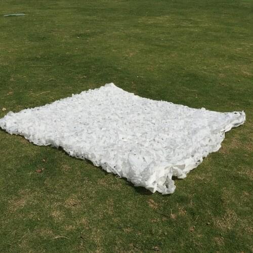 6Mt * 8 Mt Snow White Camouflage Net Home Decoration Net Paintball Games Netting Exhibition Trade Show Sunshade Netting