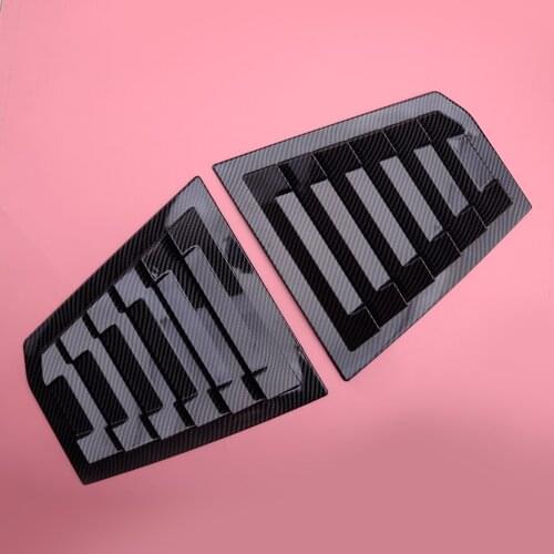 ABS Carbon Fiber Texture Black Side Window Louver Shutter Cover Trim Car fit for Chevrolet Cruze 2016 2017 2018 2019