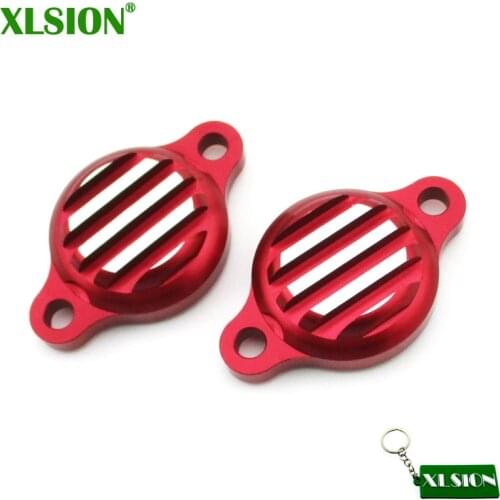 XLSION Red CNC Aluminum Tappet Valve Covers Caps For Chinese Lifan 125cc 140cc Engine Pit Dirt Monkey Bike Motorcycle