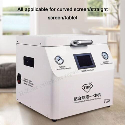 New TBK-308A OCA Vacuum Laminating Remover BUbubblerMACHINE Integrated 2 in 1 touch screen repair machine 15 Inch