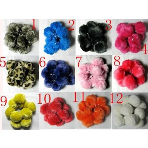 Free shipping fake rabbit fur ball hanging ball for bag accessory