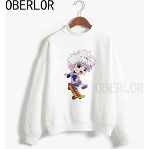 Chibi Killua Zoldyck Skateboarding Anime Cool Streetwear Fashion Cool Sweatshirts Casual Print Unisex Clothing Funny Pullovers