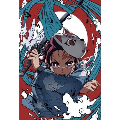 Demon Killer nezuko Camado color car stickers for Volkswagen BMW E46 E90 Passat B6 sticker