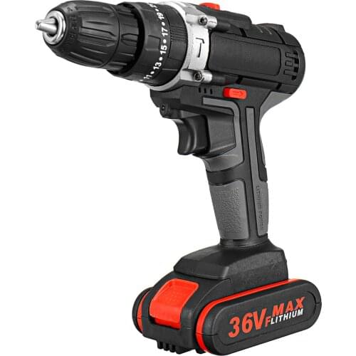 36VF Electric Screwdriver Cordless Impact Drill Rechargeable Lithium Battery Screwdriver Wireless Power Driver Hand Drill Tools