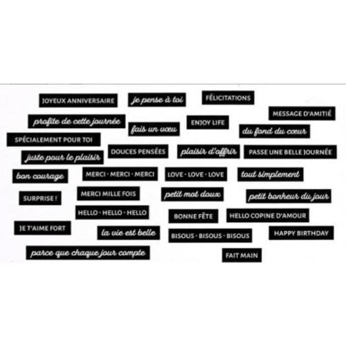 French Clear Stamp/Seal for DIY scrapbooking/photo album Decorative clear stamp sheets C678