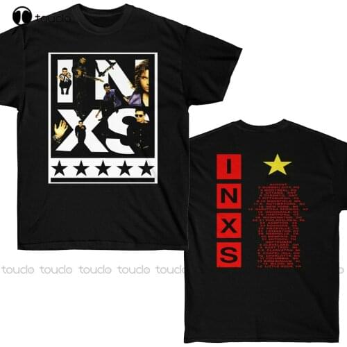 Inxs Calling All Nations Tour | Printed Front & Back | Size S-5Xl T-Shirt #128 Cotton Tee Shirt graphic tshirts for men Unisex