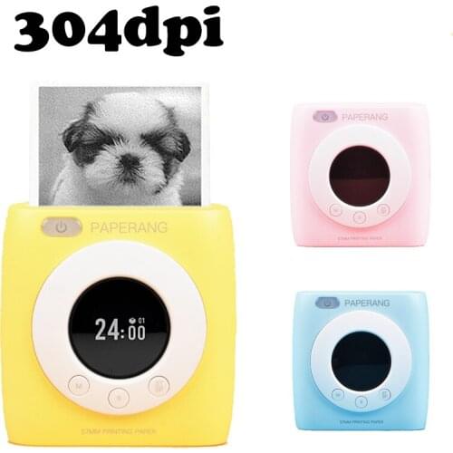 PAPERANG P2s Pocket Mini 58mm Portable Bluetooth Printer Photo Printer HD Thermal Label Machine With Alarm Clock Timetable #R10