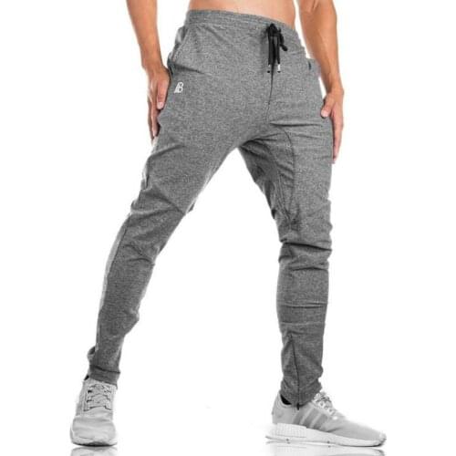 Mens Gym Fitness Pants Body Building Running Pants Soccer Training Pants Sportswear Sports Trousers