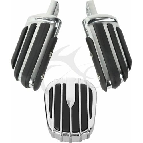 Motorcycle Brake Pedal Cover Pad FootPeg FMoootRest For Harley Touring Road King Ultra Limited Dyna Softail Electra Street Glide