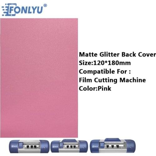 FONLYU Pure Color Matte Glitter Film Full Coverage Sticker Back Film For iPhone 11 12 Pro Max Apply For Film Cutting Machine