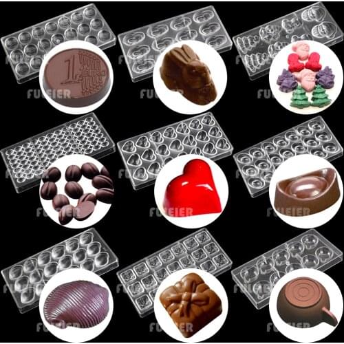 Polycarbonate Chocolate Mold Baking Tools For Cake Decoration Pastry Confectionery Baking Chocolate Candy Mold Bakeware