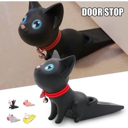 Cute Pet Door Stopper Doorstop Door Wedges Cartoon Doors Stop Strong Grip Non Slip Stopper Holder Safety Guard tope puerta