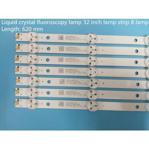 100%NEW 70pcs x 32 inch LED TV Backlight Strips 4708-K320WD-A2213K01 for 32'' TCL LE32D59 & for Philips 32PFL3045 8-LEDs 620mm