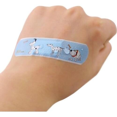 Cartoon Band-aids Water Proof Breathable Cushion Adhesive Plaster Band Wound Bandage First Gauzes Hemostasis Sticker Medica D1E6