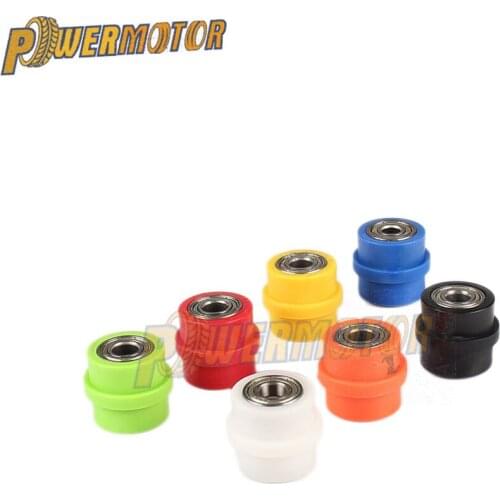Concave Drive Chain Metal Plastic Pulley Roller Slider Tensioner Wheel Guide For Pit Dirt Street Bike Bicycle Cycling 8mm 10mm