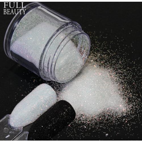 1 bottle Black White Shinning Dazzling Nail Glitter Powder Gel Polish Holographic Pigment Nail Art Dust Manicure Decor CH26/48-1