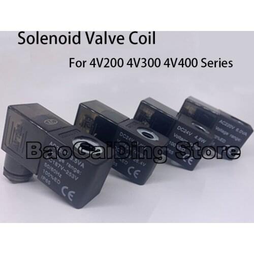 1pc Solenoid Valve Coil ,Airtac Model Pneumatic Control Valve For 4V200 / 4V300 / 4V400 Series