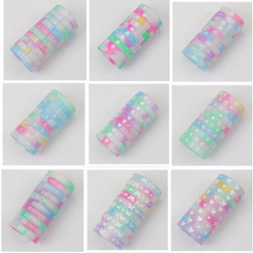 10pcs/lot Fashion Men Silicone Night Glow Luminous Wrist Cuff Friendship Bracelets Jewelry For Women Mix Style Club Party Gifts