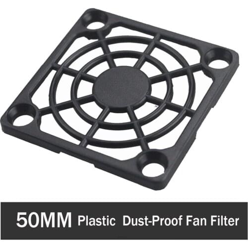 500pcs Gdstime 50mm 5cm 50mmx 50mm Plastic Frame Black Mesh Dust Filter PC Cooler Fan Filter Dustproof Computer Case Cover