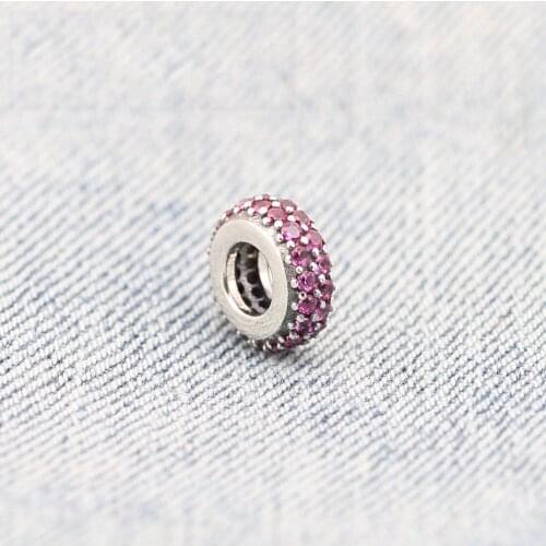 Ajax 925 Sterling Silver Eternity Spacer Beads Fit Original Charms Bracelet Women Jewelry making