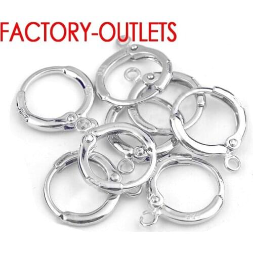 Factory Price 10PCS Korean Style Earrings 925 Sterling Silver Fashion Jewelry Fittings Lever Back Earring